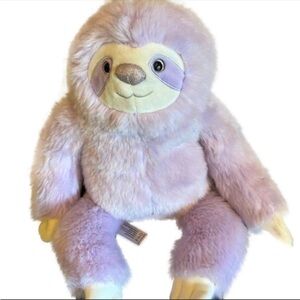 Fao Schwarz Purple Sloth Plush Animal